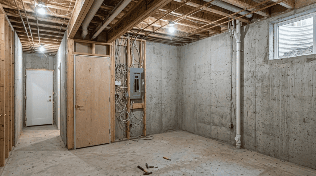 basement renovation – south edmonton fedoriv renovation before