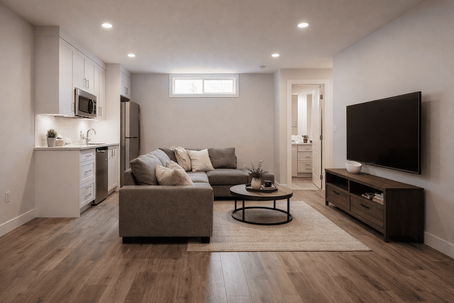 basement renovation – south edmonton after fedoriv renovation