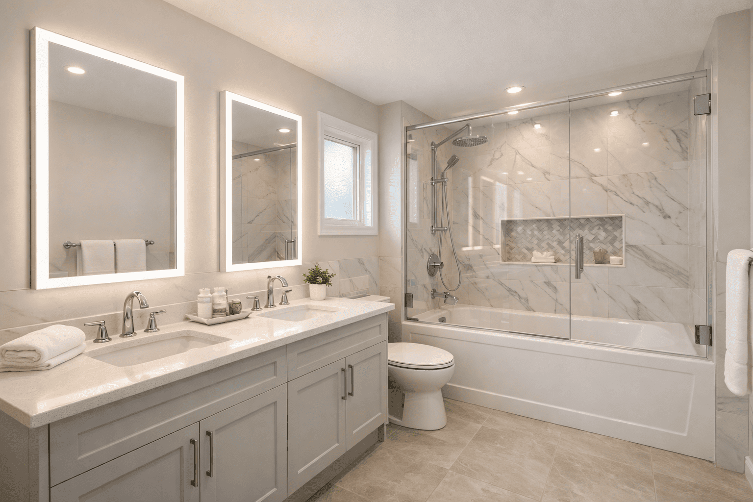 bathroom renovation – st albert after