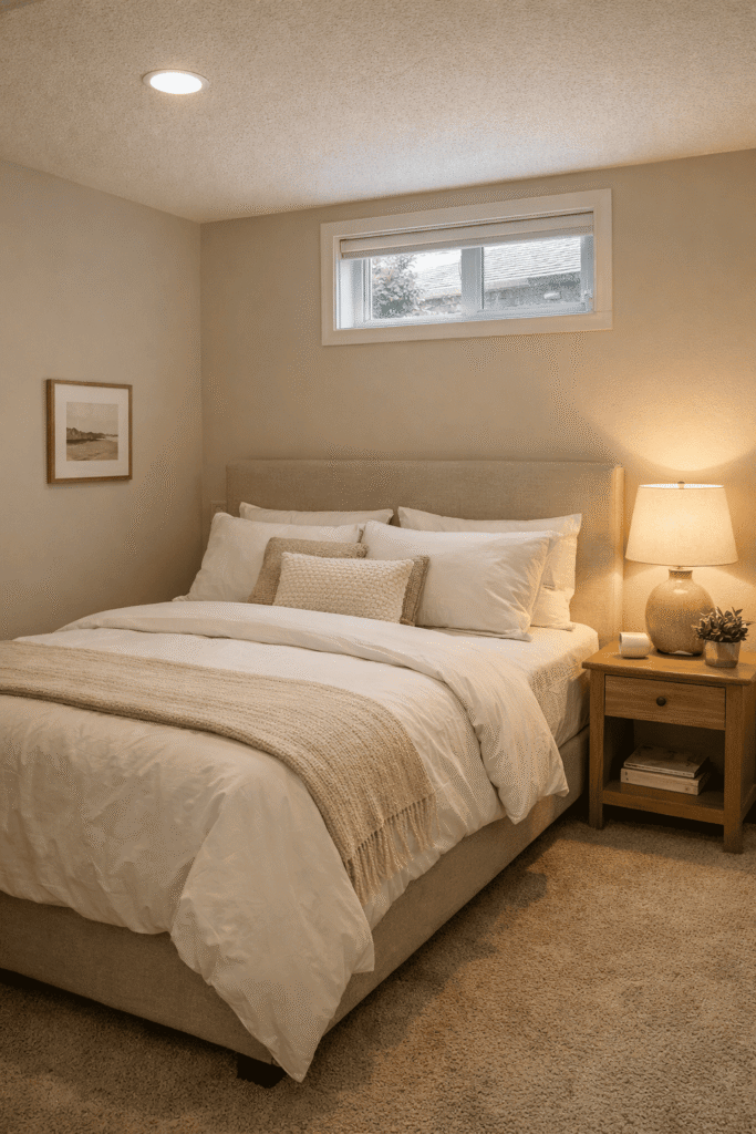 guest bedroom bacement renovation