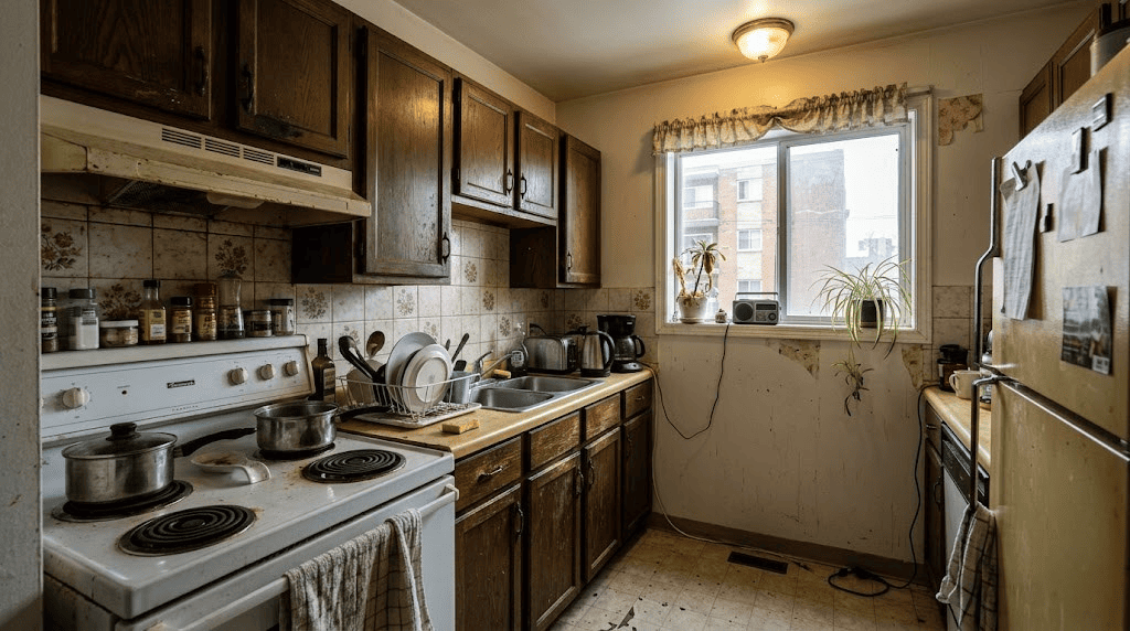 kitchen renovation – downtown edmonton before fedoriv renovation